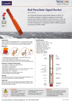 Pirotecnia: Cohete con Paracaídas