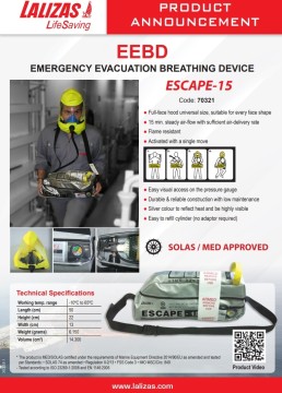 Dispositivos respiratorios de escape de emergencia (EEBDs)